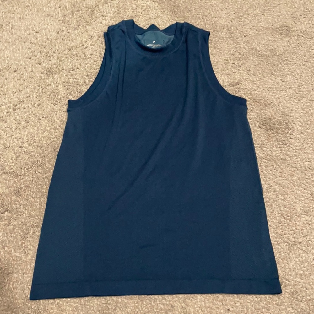 Men’s Fabletics Work Out Body Tank Small Blue